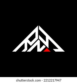RNY letter logo creative design with vector graphic, RNY simple and modern logo in triangle shape.