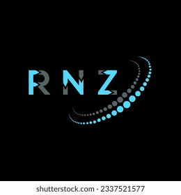 RNZ letter logo creative design. RNZ unique design.
