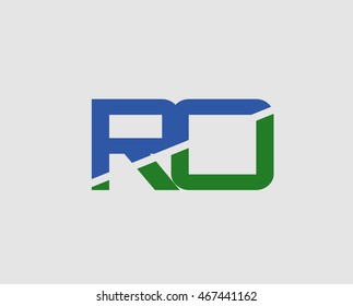 RO company group linked letter logo
