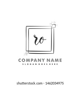 RO Initial beauty monogram logo vector