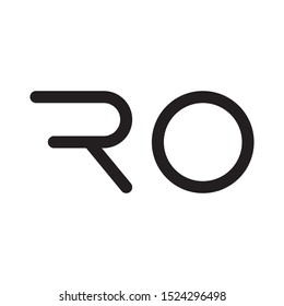 RO initial letter logo template vector icon design