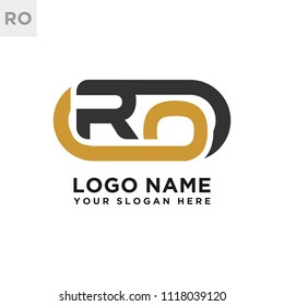 RO initial logo template vexctor