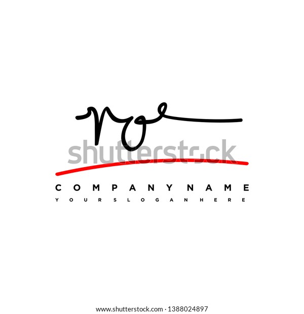 Ro Initial Signature Logo Handwriting Logo Stock Vector Royalty Free