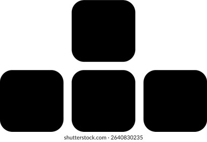 ro key icon glyph style design