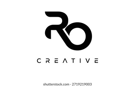 RO Letter Monogram Logo for Modern Creative Brand Identity