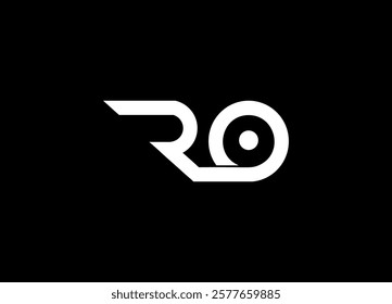 RO Logo Design Template Vector Graphic Branding Element.
