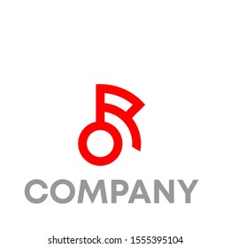 RO logo vector design unique simple sign