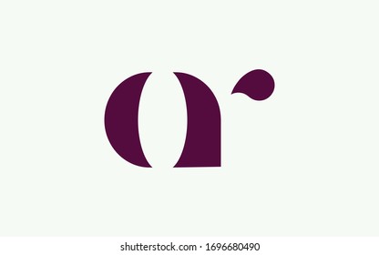 or or ro and o or r Letter Initial Logo Design, Vector Template 