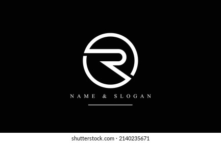 RO, OR, R, O abstract letters logo monogram