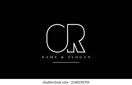 RO, OR, R, O abstract letters logo monogram