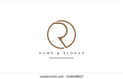 RO, OR, R, O abstract letters logo monogram