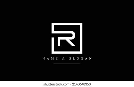 RO, OR, R, O Logo für abstrakte Buchstaben