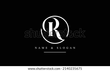 RO, OR, R, O abstract letters logo monogram Foto stock © 