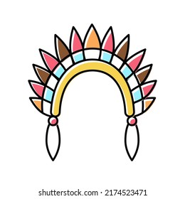 roach boho color icon vector. roach boho sign. isolated symbol illustration