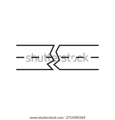 road access cut off sign  icon vector element design template web