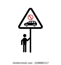 Road Accident Driving Safety Icon | Black Vector Illustration |