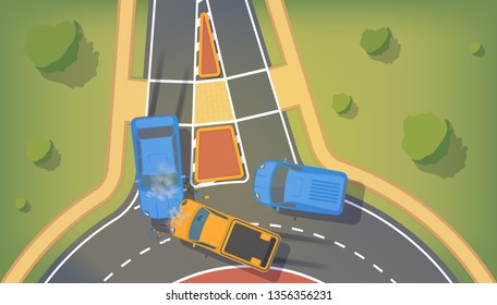 61 Safe Distance Between Vehicles Gambar, Foto Stok & Vektor | Shutterstock