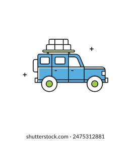 Road Adventures, Road Trip Essentials, Car Travel, Scenic Routes, Vacation Travel, Travel Vector Illustration Icon Design