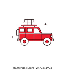 Road Adventures, Road Trip Essentials, Car Travel, Scenic Routes, Vacation Travel, Travel Vector Illustration Icon Design