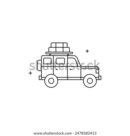 Road Adventures, Road Trip Essentials, Car Travel, Scenic Routes, Vacation Travel, Travel Vector Illustration Icon Design