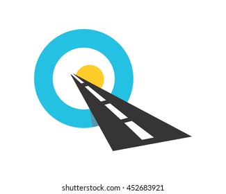 road alphabet Q typography typeset font image vector icon symbol