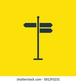road arrows icon. isolated sign