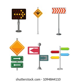 Road Arrows vector collection