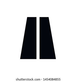 Road Asphalt Street vector icon