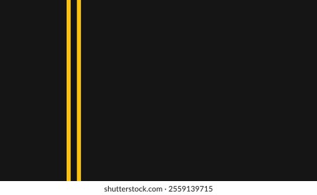 Road asphalt top view. road with yellow line of traffic lane. road top view. flat vector street. highway or roadway background. tarmac background