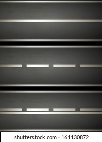 Road background double lines asphalt vector