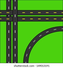 Road Background Vector