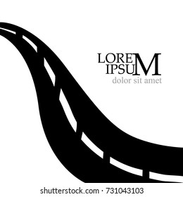 Road Background. Vector