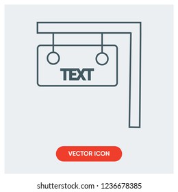 road banner vector icon