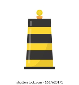 Barrera vial.Vector de bloques de barricadas. vectorial de valla. fondo de pantalla. espacio libre para texto.