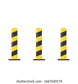 Road barrier. Barricade block vector. fence vector. wallpaper. free space for text.