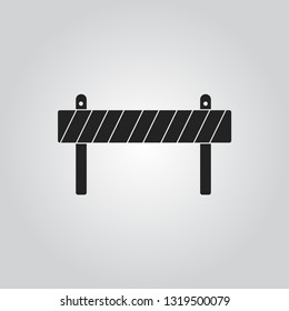 Road barrier icon