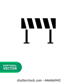 Road barrier icon