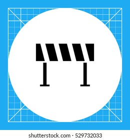 Road barrier icon