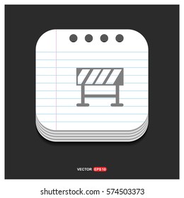 Road Barrier Icon