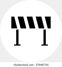 Road barrier icon