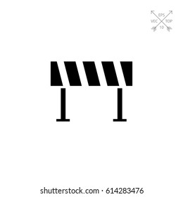 Road barrier icon
