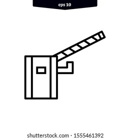 Road barrier icon. Car Barrier icon. Vector illustration. eps10