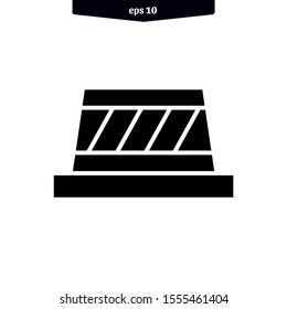 Road barrier icon. Car Barrier icon. Vector illustration. eps10