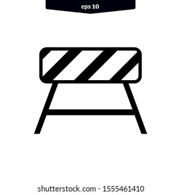 Road barrier icon. Car Barrier icon. Vector illustration. eps10