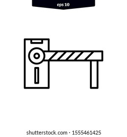 Road barrier icon. Car Barrier icon. Vector illustration. eps10