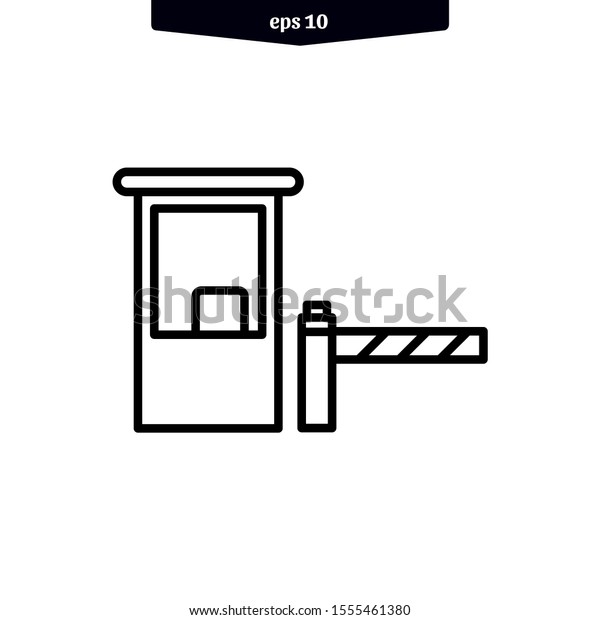 Road barrier icon. Car Barrier icon. Vector\
illustration. eps10