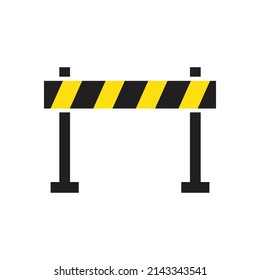 Road barrier icon design isolated on white background