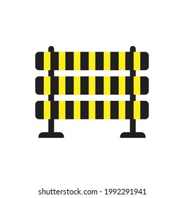 Ilustración vectorial de iconos de barrera de carreteras