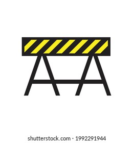 Road barrier icon design vector illustration