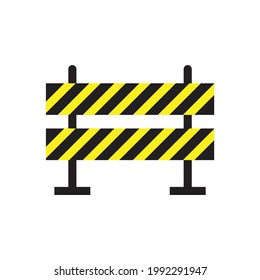 Road barrier icon design vector illustration